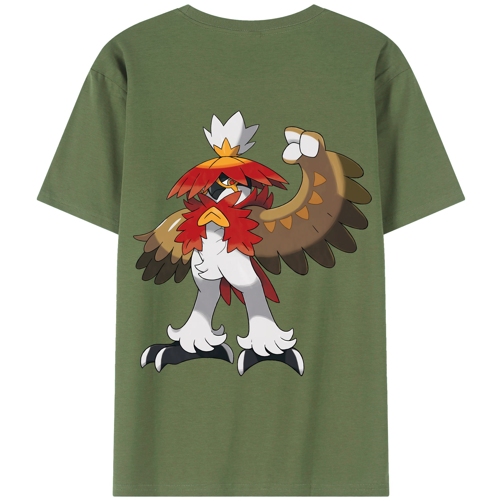 （画像用） ポケットモンスター Pokémon 綿100％ メンズ半袖Tシャツ（バックプリント） 通気性